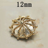 12MM Pearl  metal snap button charms
