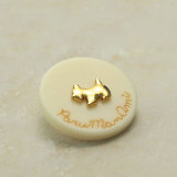 20MM Cute little dog black and white  metal snap button charms