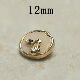 12MM Cute Rabbit metal snap button charms