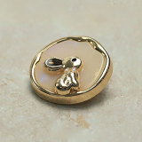 23MM Cute Rabbit metal snap button charms
