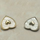 23MM Love shell  metal snap button charms