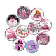 Painted metal 20mm snap buttons  faith charms