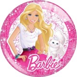Painted metal 20mm snap buttons  Barbie charms