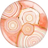 Painted metal 20mm snap buttons  Stone texture charms