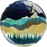 Painted metal 20mm snap buttons  views star moon charms