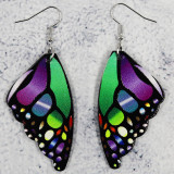 PU leather Butterfly wing earrings