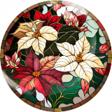 Painted metal 20mm snap buttons  botany Print charms
