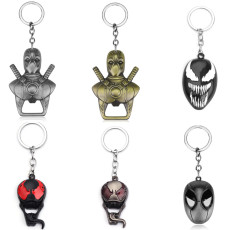 Superhero Death Attendant Poison Mask Keychain Bottle Opener Pendant Keychain Car Pendant