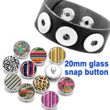 Painted metal 20mm snap buttons  faith cross charms