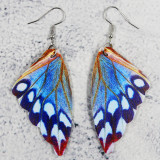 PU leather Butterfly wing earrings