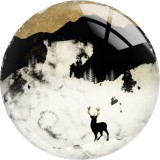 Painted metal 20mm snap buttons  animal charms