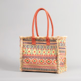 Tote Bag Bohemian Shoulder Bag Handbag High Capacity Canvas Bag