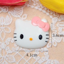 20MM KT cat bow Resin snap button charms