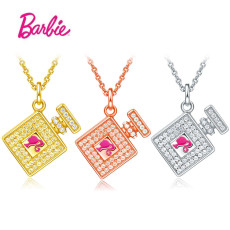 Barbie necklace Zircon perfume pendant gift necklace
