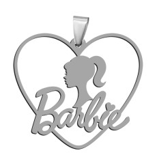 Stainless steel love Barbie pendant