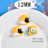 12MM Halloween Resin snap button charms