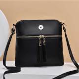 Soft leather simple crossbody shoulder bag mobile phone bag fit 20MM Snaps button jewelry wholesale