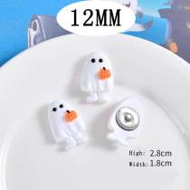 12MM Halloween Resin snap button charms