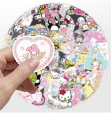 100 cartoon graffiti stickers, laptop phone water cup decorative stickers, waterproof stickers