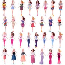 29 styles suitable for 11 inch/30cm Barbie doll clothing, girls' fashion changing doll clothing (sold separately without dolls)