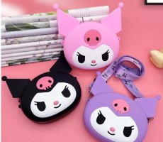 Silicone Kuromi Cartoon Bag Shoulder Bag Children's Cute Crossbody Bag