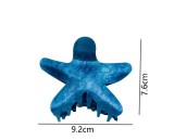Starfish catch clip, back of head curl, shark clip, acrylic star clip