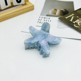 Starfish catch clip, back of head curl, shark clip, acrylic star clip