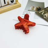 Starfish catch clip, back of head curl, shark clip, acrylic star clip