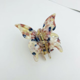Butterfly Claw Clip Colorful Hollow Hair Clip Back Spoon Acrylic Shark Clip