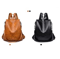 Leather backpack