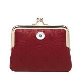 Clip Wallet Zero Wallet Small Bag Coin Key Card Bag fit 20MM Snaps button jewelry wholesale
