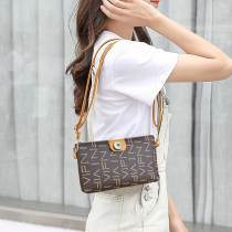 Printed One Shoulder Crossbody Small Square Bag Zero Wallet Fashion Phone Bag fit 20MM Snaps button jewelry wholesale
