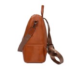 Soft leather backpack