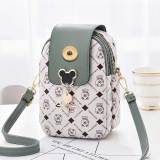 Fashion printed mobile phone bag shoulder bag mini crossbody bag fit 20MM Snaps button jewelry wholesale