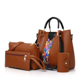 Boston Bag PU Leather Handbag Set