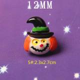 12MM Halloween Ghost Ghost Pumpkin Bat Resin snap button charms