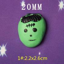 20MM Halloween Ghost Ghost Pumpkin Bat Resin  Resin snap button charms