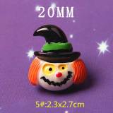 20MM Halloween Ghost Ghost Pumpkin Bat Resin  Resin snap button charms