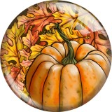 20MM Thanksgiving  Print glass snaps buttons  DIY jewelry
