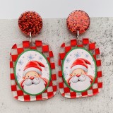 Christmas Jewelry Santa Claus Elk Acrylic Earrings Christmas Earrings Gift