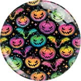 20MM Halloween Print glass snaps buttons  DIY jewelry