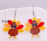 Thanksgiving Turkey Acrylic Earrings