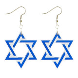 Acrylic Hanukkah Candle Star Elf Earrings