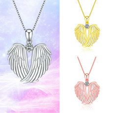 Angel Wings Diamond Necklace
