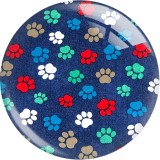 20MM  animal Print glass snaps buttons  DIY jewelry