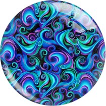 20MM design Print glass snaps buttons  DIY jewelry