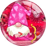 20MM Valentine's Day Love Print glass snaps buttons  DIY jewelry