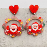 Christmas Jewelry Santa Claus Elk Acrylic Earrings Christmas Earrings Gift