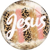 Painted metal 20mm snap buttons  mom blessed cross Print
