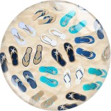 Painted metal 20mm snap buttons  Baseball Starry Sky Print